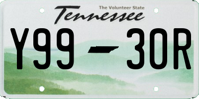 TN license plate Y9930R