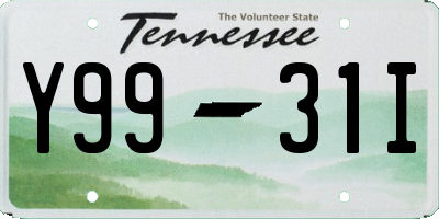 TN license plate Y9931I