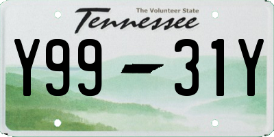 TN license plate Y9931Y