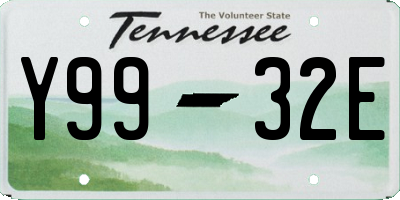 TN license plate Y9932E