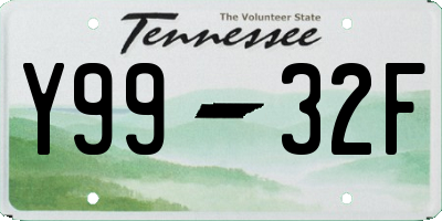 TN license plate Y9932F