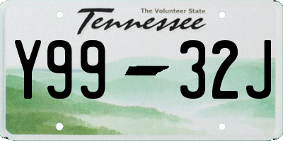 TN license plate Y9932J
