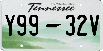 TN license plate Y9932V