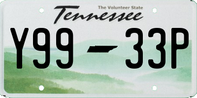 TN license plate Y9933P