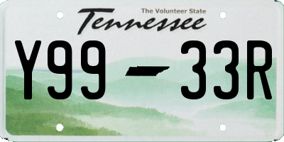 TN license plate Y9933R