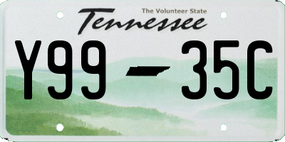 TN license plate Y9935C