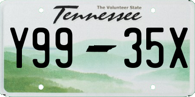 TN license plate Y9935X