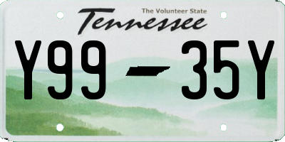 TN license plate Y9935Y