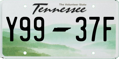 TN license plate Y9937F