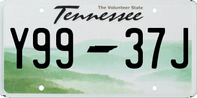TN license plate Y9937J