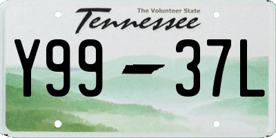 TN license plate Y9937L