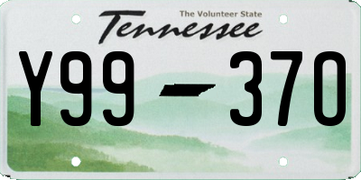 TN license plate Y9937O