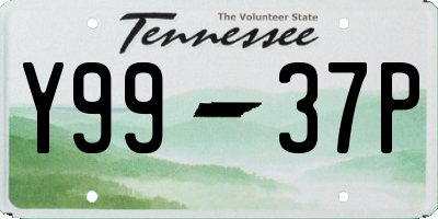 TN license plate Y9937P