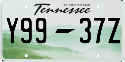 TN license plate Y9937Z