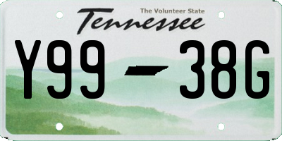 TN license plate Y9938G