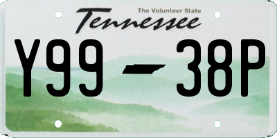 TN license plate Y9938P
