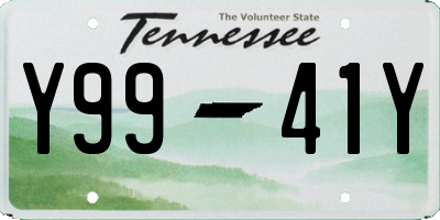TN license plate Y9941Y