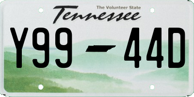 TN license plate Y9944D