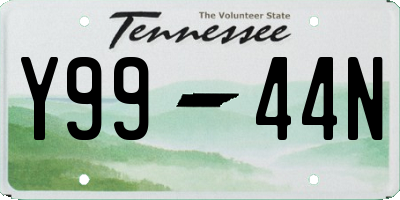 TN license plate Y9944N