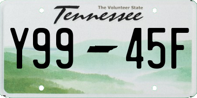 TN license plate Y9945F