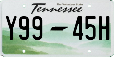 TN license plate Y9945H