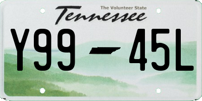 TN license plate Y9945L
