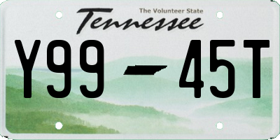 TN license plate Y9945T
