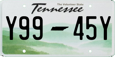 TN license plate Y9945Y
