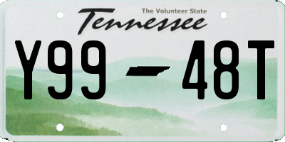 TN license plate Y9948T