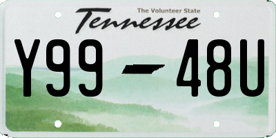 TN license plate Y9948U