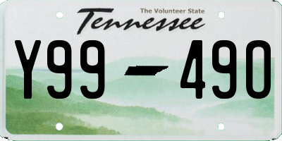 TN license plate Y9949O