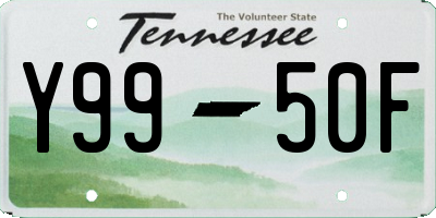 TN license plate Y9950F
