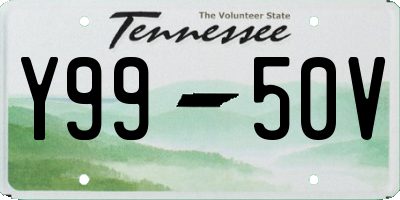 TN license plate Y9950V