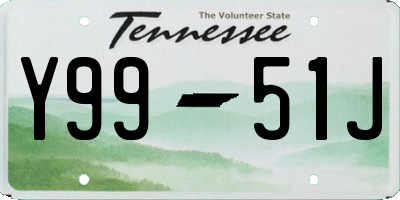 TN license plate Y9951J