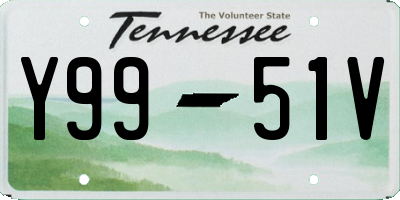 TN license plate Y9951V