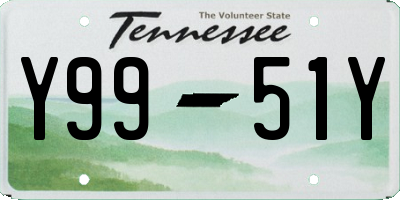 TN license plate Y9951Y