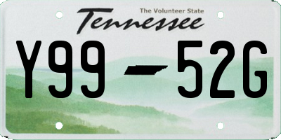 TN license plate Y9952G