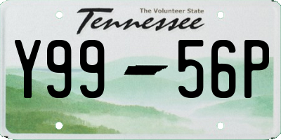 TN license plate Y9956P
