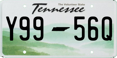 TN license plate Y9956Q