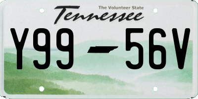 TN license plate Y9956V