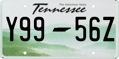 TN license plate Y9956Z