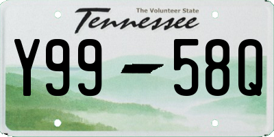 TN license plate Y9958Q