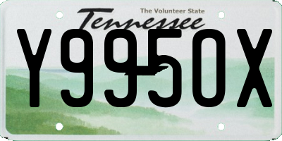 TN license plate Y995OX