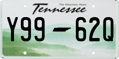 TN license plate Y9962Q