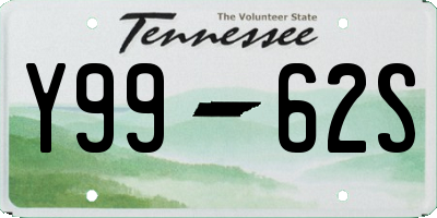 TN license plate Y9962S