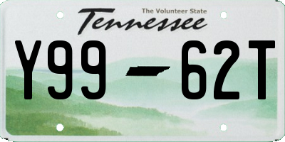 TN license plate Y9962T
