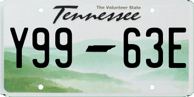 TN license plate Y9963E