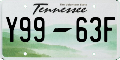 TN license plate Y9963F
