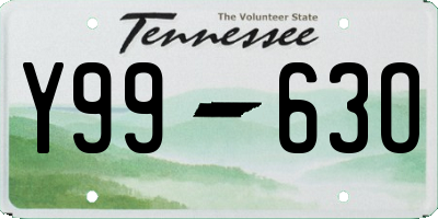 TN license plate Y9963O