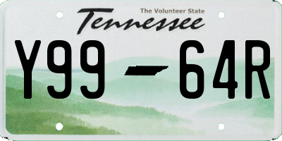 TN license plate Y9964R